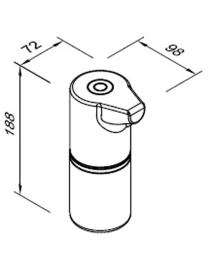 Automata fertőtlenítőszer adagoló 350 ml