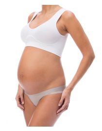 Kismama melltartó széles pamut pánttal