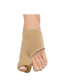 Hallux valgus kötszer protektorral, korrektorral és rögzítőcsíkkal