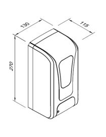 Automatikus érintésmentes folyékony szappan adagoló, MED 1l