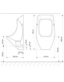 URIMAT eco vízmentes piszoár
