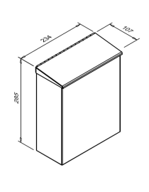 7 l-es matt rozsdamentes acél fali szaniter hulladékgyűjtő