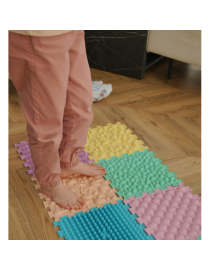 Masszázsmatrac Puzzle Mix Pastel 6 elem