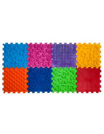 Ortopéd masszázsszőnyeg Puzzle "Mix" 8 elem