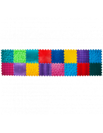 Szenzoros-motoros masszázsszőnyeg "Mega Mix" kirakós játék 16 elem