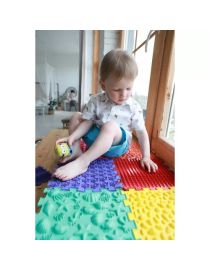 Szenzoros-motoros masszázsszőnyeg "Mega Mix" kirakós játék 16 elem