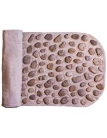 Masszázsszőnyeg Természetes kavicsok 110x40 cm