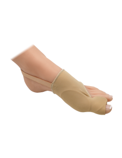 Hallux valgus kötszer protektorral, korrektorral és rögzítőcsíkkal