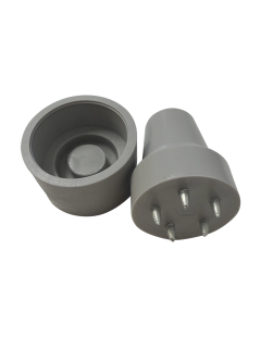 Csúszásmentes téli mankó rögzítés tüskékkel, 18 mm szürke