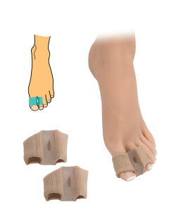 Hallux valgus korrektor ujj- és hüvelykujjvédővel - textil 2 db