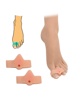 Hallux valgus korrektor ujj- és hüvelykujjhüvellyel - testhezálló