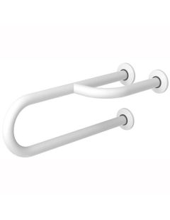 Fix kapaszkodó mozgáskorlátozottak számára, 3 tartóoszlopos jobb oldali, 600 mm, fehéracél