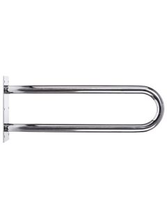 Fix, íves, mozgáskorlátozottaknak kialakított, 600 mm-es korlát polírozott rozsdamentes acélból