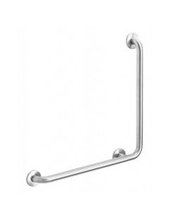 Bal oldali korlát mozgáskorlátozottak számára, 90°-os szöggel, fényes rozsdamentes acél 7/5