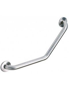 Polírozott rozsdamentes acél korlát 130°-os szöggel mozgáskorlátozottak számára