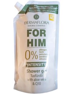 Dermaflora 0% tusfürdő Intensity 500 ml - utántöltő