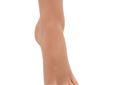 Hallux valgus korrektor hüvellyel: gyengéd támaszt nyújt a bütykökre és a lábujjak közötti felfekvésekre