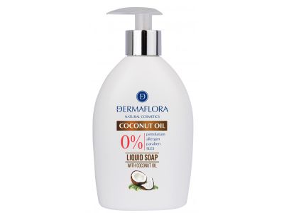 Dermaflora 0% folyékony szappan kókuszolajjal: gyengéd kézmosás a mindennapi higiéniáért