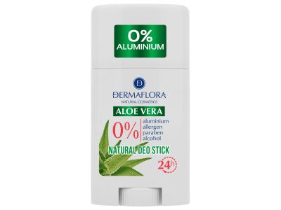 Dermaflora 0%-os géldezodor aloe verával: gyengéd szagvédelem alumínium és alkohol nélkül