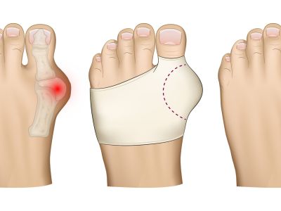 Hallux valgus kötések: puha hüvelykujjvédelem, kényelmes járás és kisebb nyomás a cipőben