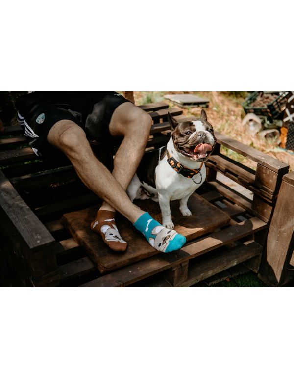 Vidám Bulldog zokni - boka