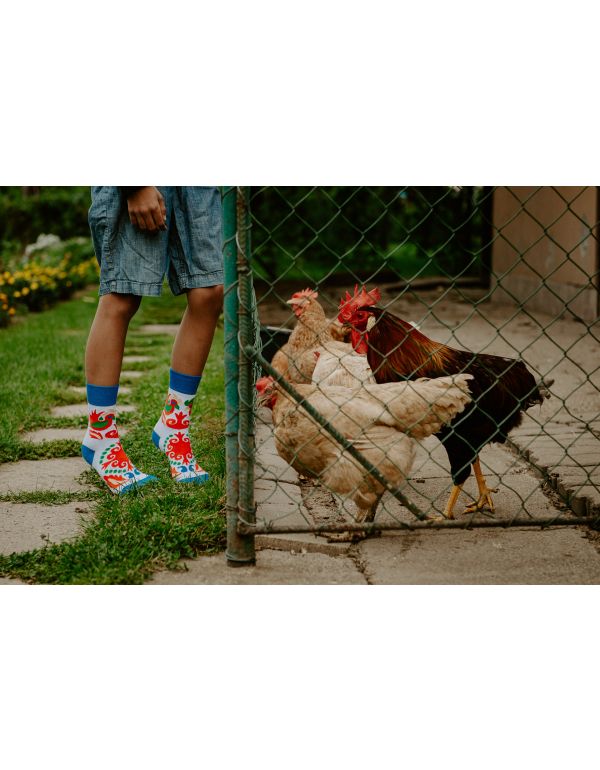Vicces Rooster zokni - Gyermek