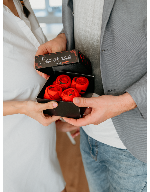 Ajándékdoboz zoknival - Paradoo Box of roses (2 pár)