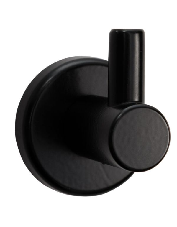 Egyszerű fogas "rhino" rozsdamentes acél matt fekete