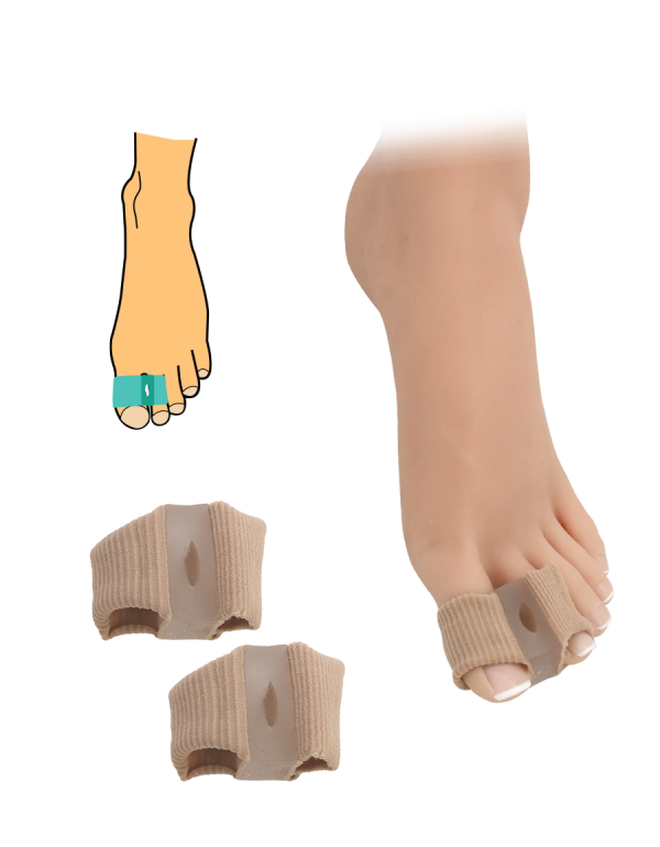 Hallux valgus korrektor ujj- és hüvelykujjvédővel - textil 2 db