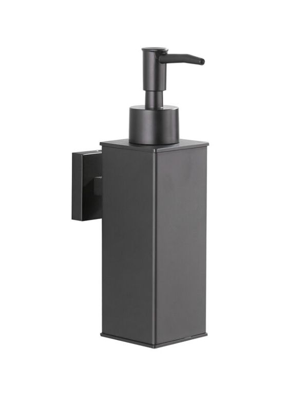 Sydney fekete fali, négyzet alakú szappanadagoló