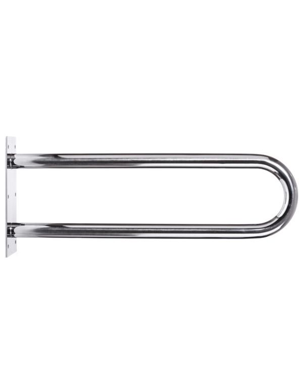 Fix, íves korlát mozgáskorlátozottak számára, 500 mm, matt rozsdamentes acél