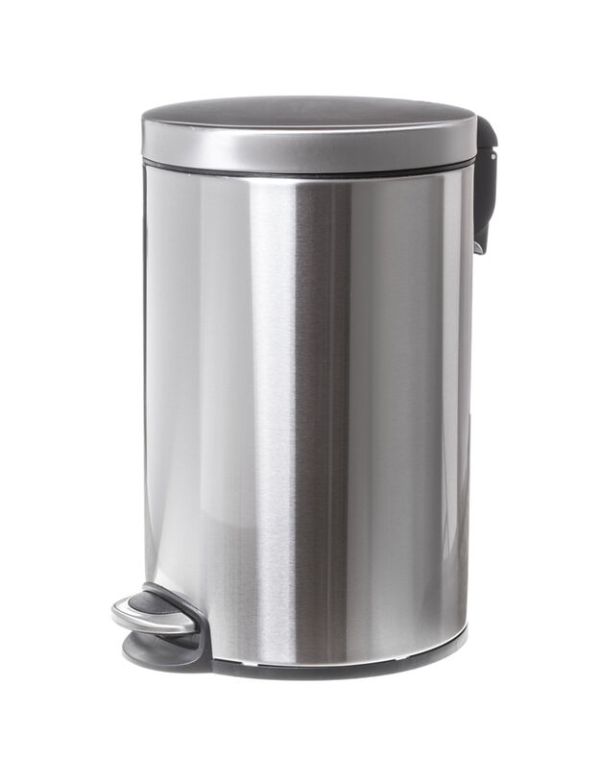 30 l-es matt rozsdamentes acél fürdőszobai hulladékgyűjtő