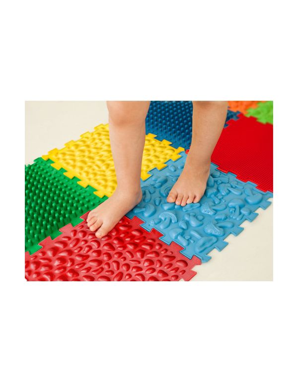 Ortopéd masszázsszőnyeg Puzzle Mix 10 elem