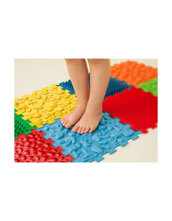 Ortopéd masszázsszőnyeg Puzzle "Mix" 8 elem