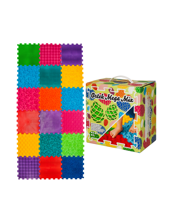 Szenzoros szőnyeg Puzzle "Mega Mix" 18 elem