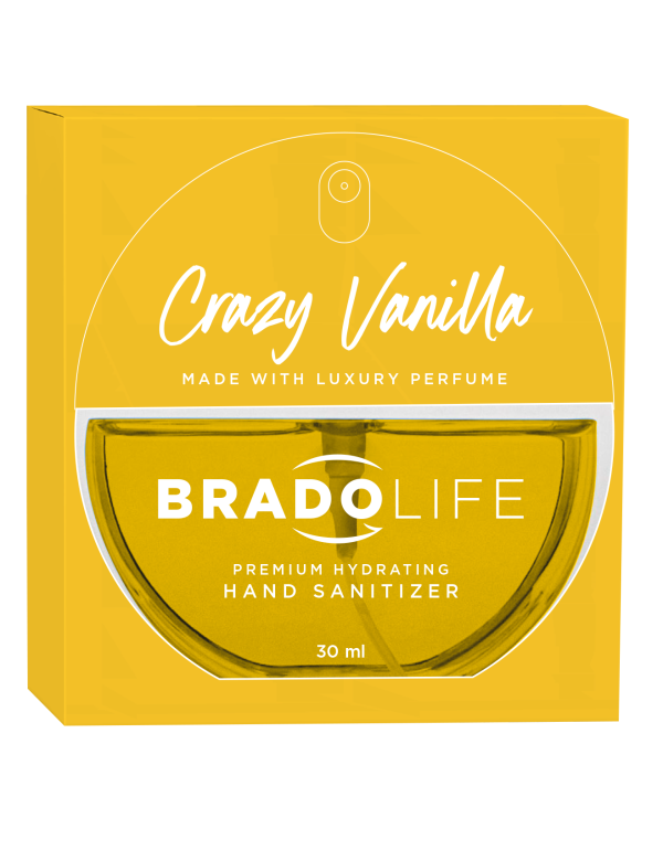 Bradolife Prémium Hidratáló Kézfertőtlenítő 30 ml Őrült Vanília