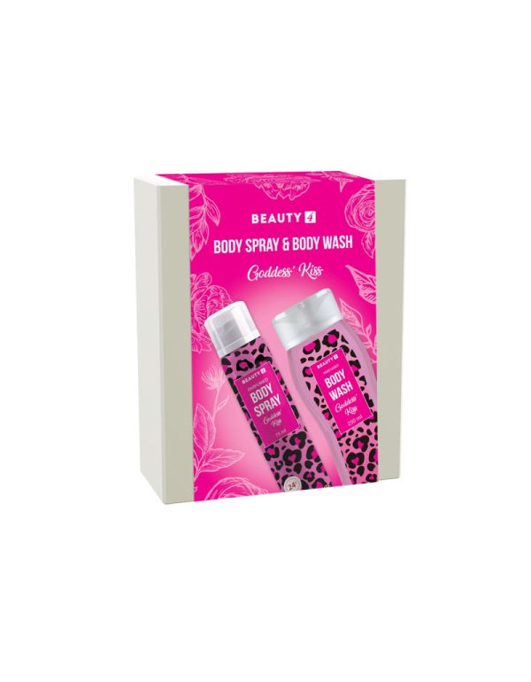 Beauty 4 ajándékszett tusfürdő 250ml + testpermet 75ml Goddess Kiss