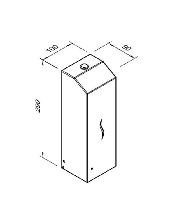 Automatikus szappan- és fertőtlenítőszer adagoló 1l HIT fekete