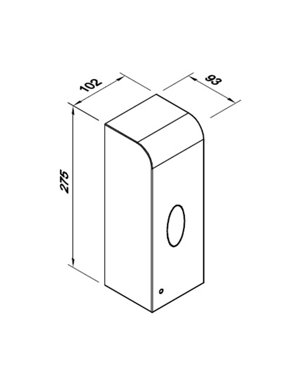 Automatikus érintésmentes folyékony szappan és fertőtlenítőszer adagoló 1 l LAB