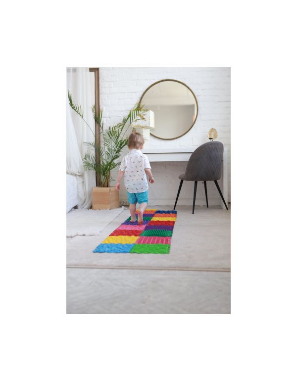 Ortopéd masszázsszőnyeg Puzzle Mix 10 elem