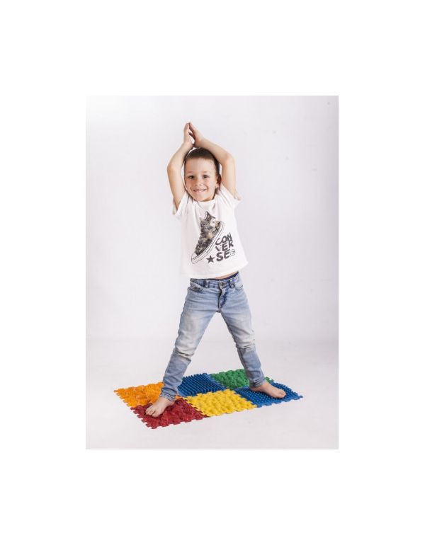 Ortopéd masszázsszőnyeg Puzzle Mix 6 elem