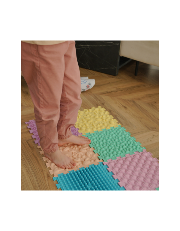 Masszázsmatrac Puzzle Mix Pastel 6 elem