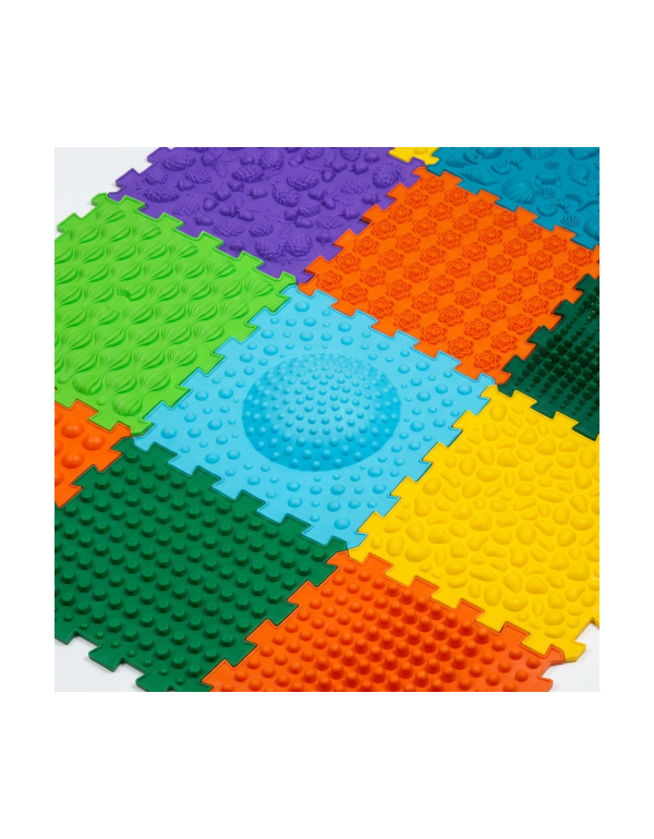 Ortek Mega Mix Puzzle masszázsszőnyeg, 12 darabos